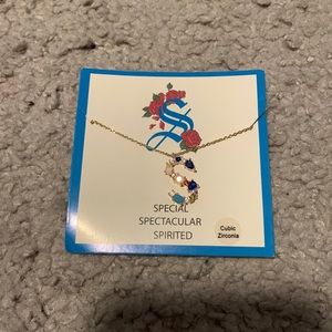 Francesca’s “S” Initial Gem Pendant Necklace